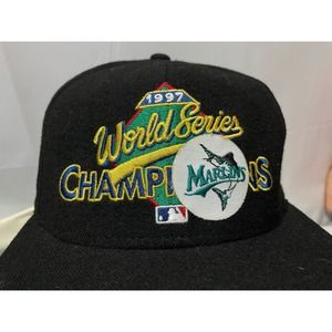 Vintage Florida Marlins Hat Cap Snapback World Series 1997 MLB Miami 90s